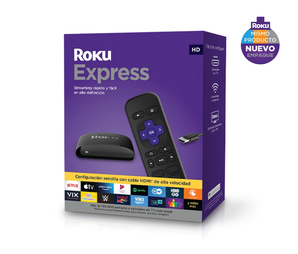 Roku Express HD 1080p Modelo 3930MX – Mirage Service SpA