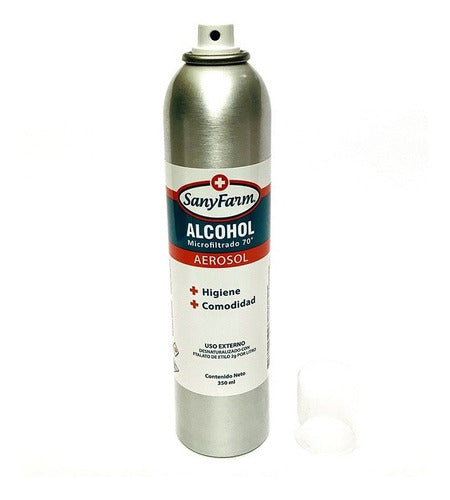 Alcohol Aerosol Líquido Microfiltrado 70° 350 Ml. Sanyfarm