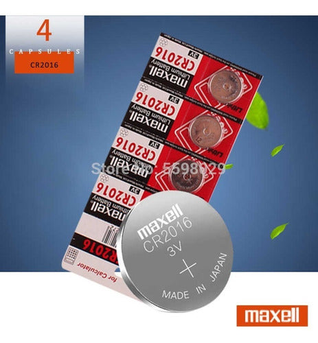  Maxell Batería micro de litio CR2016 para relojes y electrónica  5 unidades : Salud y Hogar