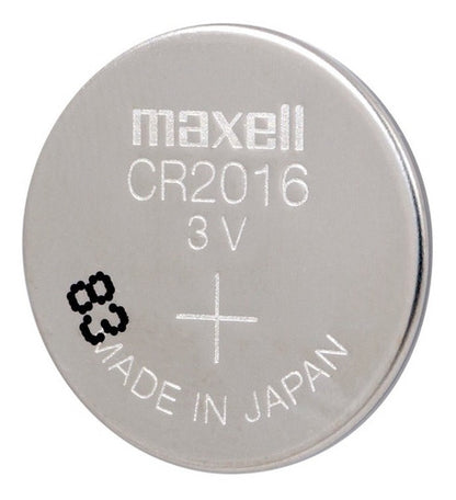 Pila Maxell CR2016 3V Tipo Botón Japonesa Pack de 5 Unidades