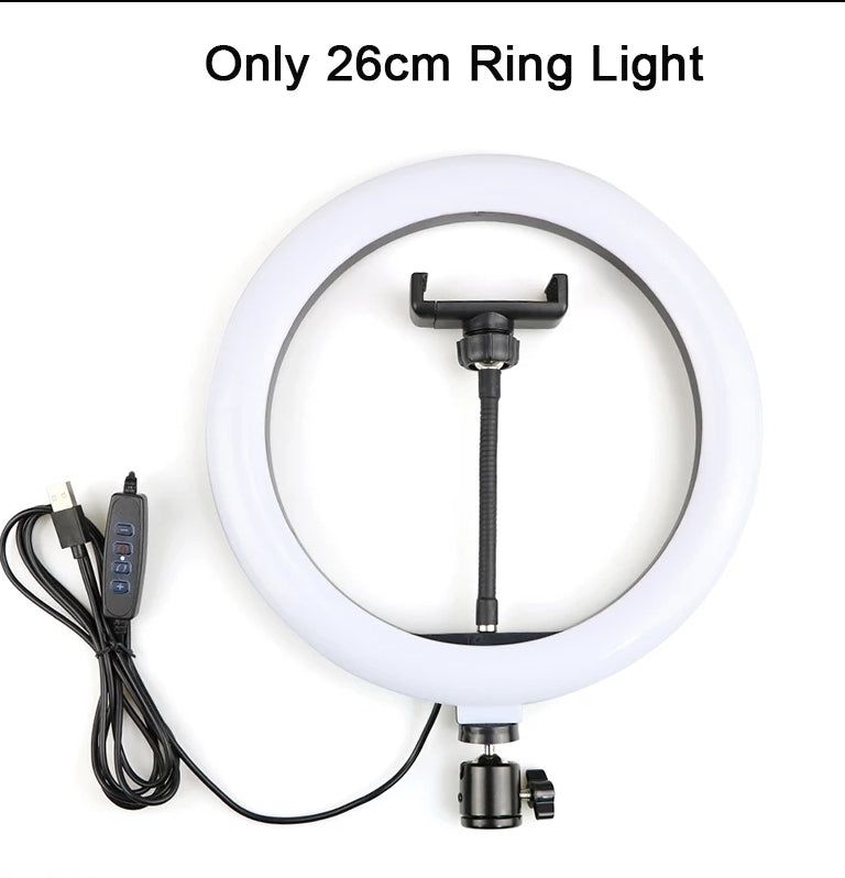 Selfie Ring Light 26 Cms Aro De Luz Led Con Trípode