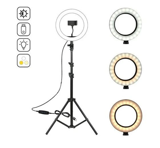 Selfie Ring Light 26 Cms Aro De Luz Led Con Trípode