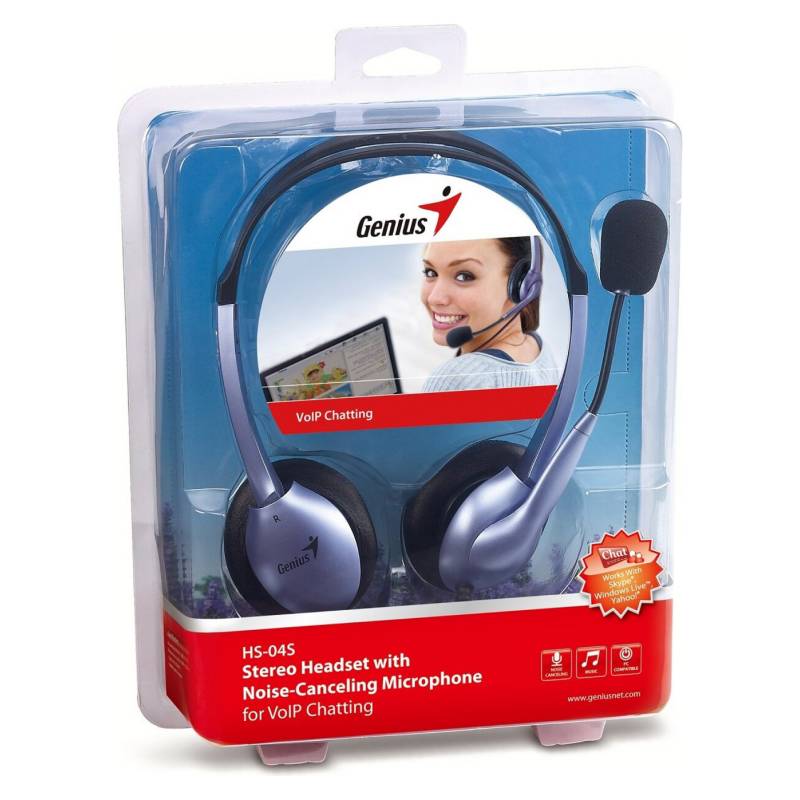 Audífonos Multimedia Genius HS-04S Headset Con Micrófono