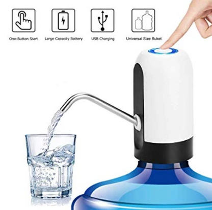 Bomba Eléctrica Dispensadora De Agua Para Botellón Recargable Mediante USB