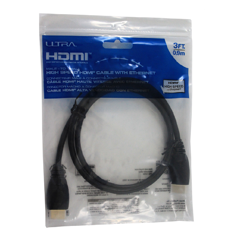 Cable HDMI alta velocidad versión 1.4 Full HD de 1,8 metros