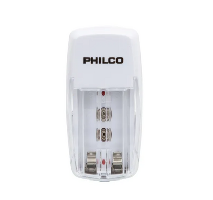 Cargador Philco Para Pilas AA AAA 9V + 2 Pilas AA