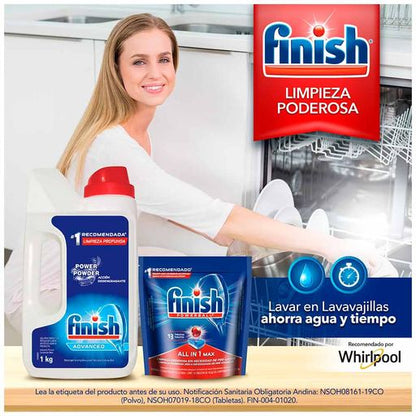 Finish Sal Especial Antisarro Para Lavavajillas Automático Doypack 1 kg.