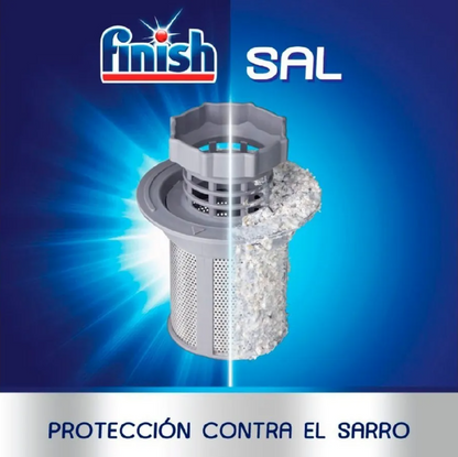 Finish Pack Tabletas 13 Uds. + Abrillantador 400 ml. + Sal Antisarro 1kg