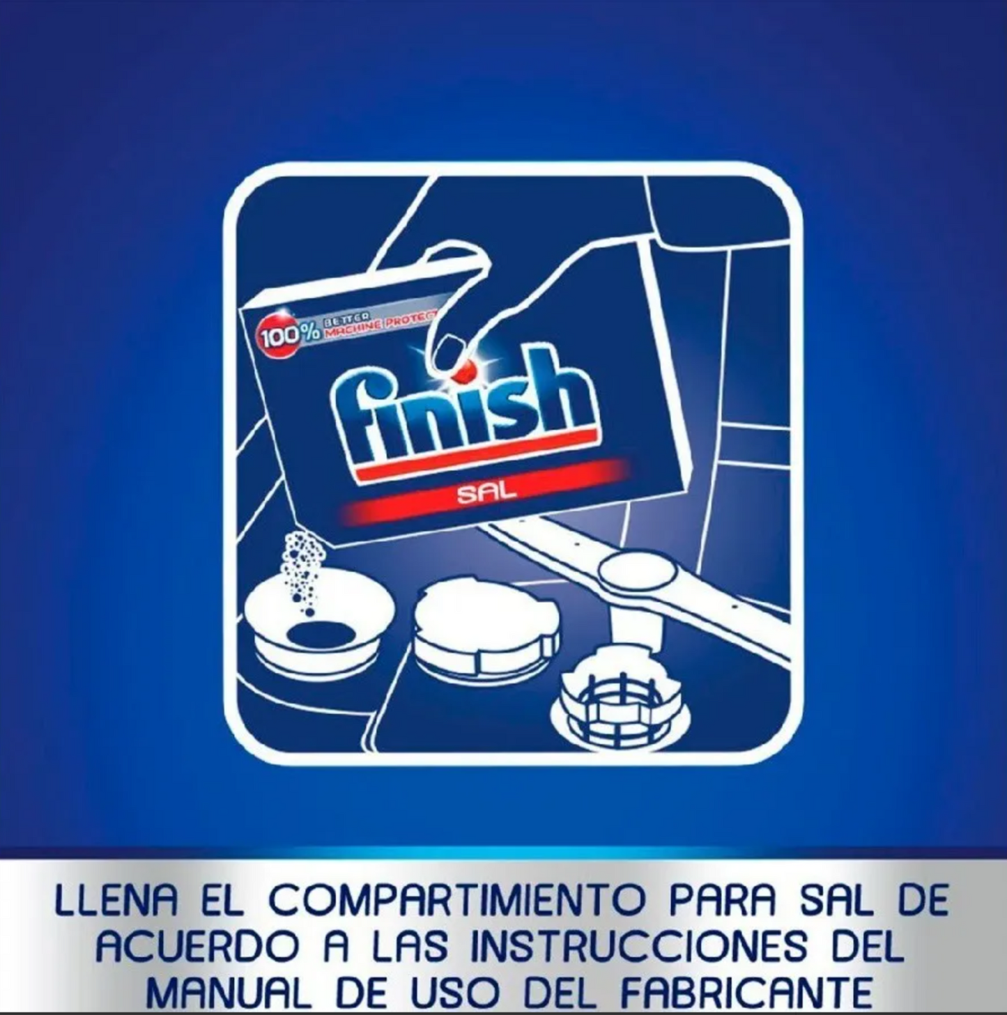 Finish Sal Especial Antisarro Para Lavavajillas Automático Doypack 1 kg.