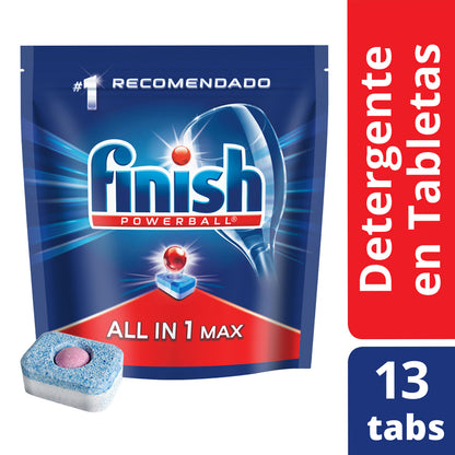 Finish Pack Tabletas 13 Uds. + Abrillantador 400 ml. + Sal Antisarro 1kg