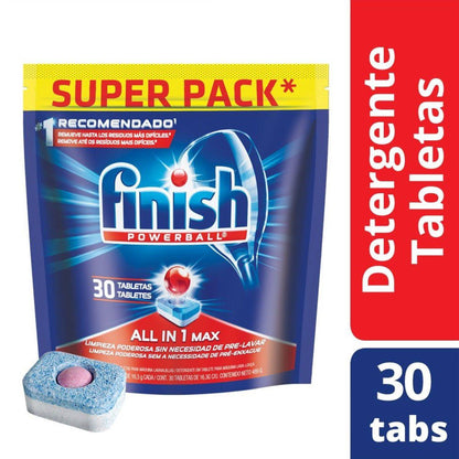 Finish Pack Tabletas 30 Uds. + Abrillantador 400 ml. + Sal Antisarro 1kg.