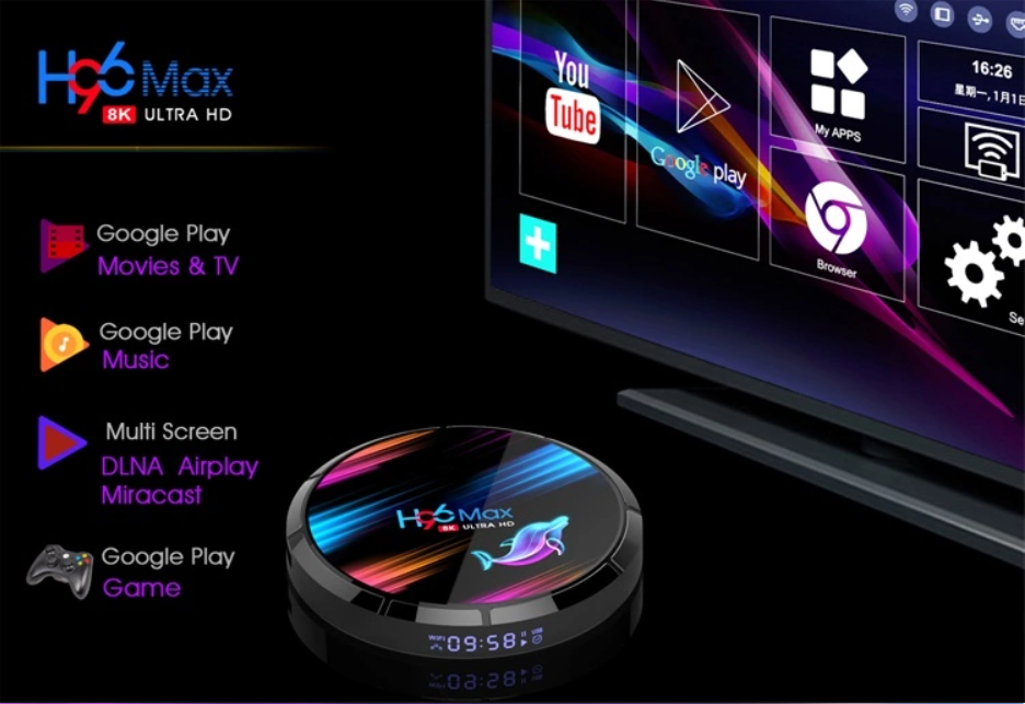 TV Box H96 Max X3 8K modelo año 2020 4GB/32GB Android 9.0