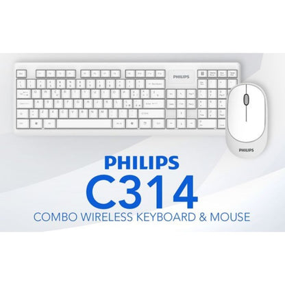 Combo Teclado + Mouse Inalámbrico Philips C314