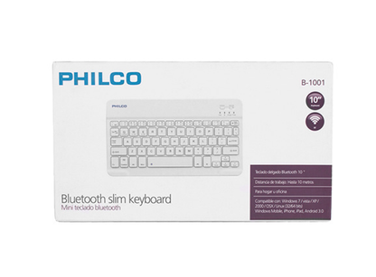 Mini Teclado Bluetooth 10 Pulgadas Philco Modelo B-1001