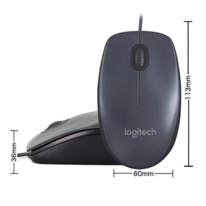 Mouse Óptico Cableado Logitech M90 USB Plug & Play