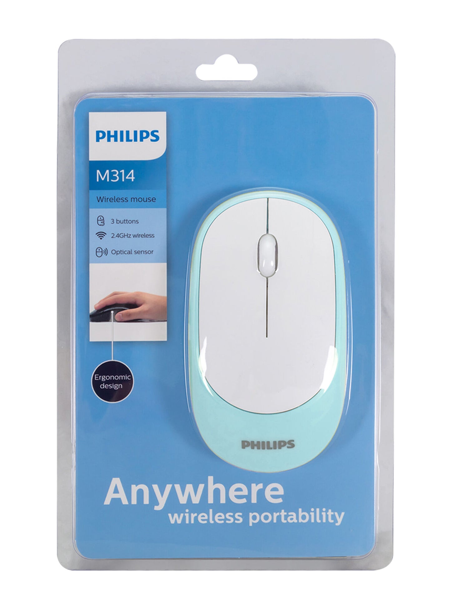 Mouse Inalámbrico Philips Anywhere M314 Mod. SPK7314