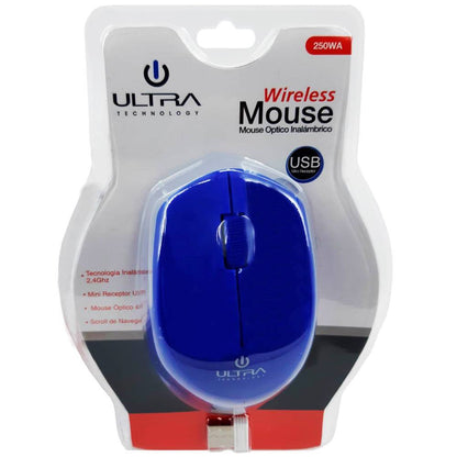 Mouse Óptico 4D Inalámbrico Ultra Technology 250W