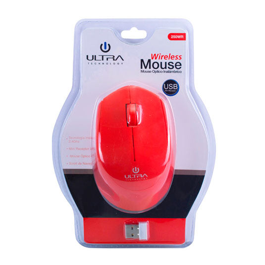 Mouse Óptico 4D Inalámbrico Ultra Technology 250W