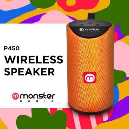 Parlante Monster P450 Bluetooth Anti Salpicaduras Multi Conexión TWS