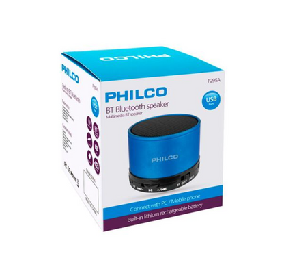 Parlante Philco P295 3W Bluetooth V5.0 Luz RGB