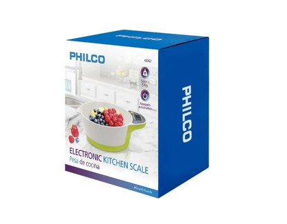 Balanza Pesa Digital De Cocina Philco Ks-767 Con Bowl Soporta Hasta 5 Kgs.