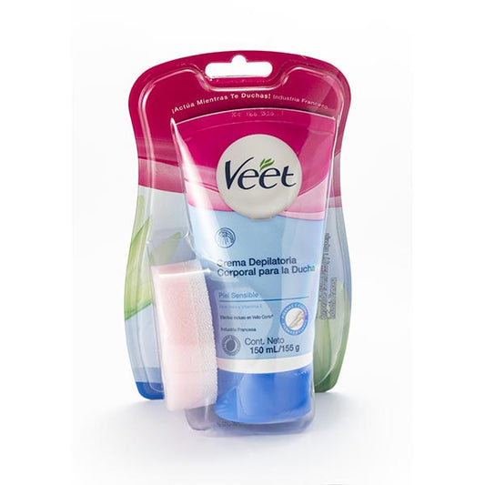 Veet Crema Depilatoria De Ducha Silky Fresh Para Piel Sensible 150 ml.