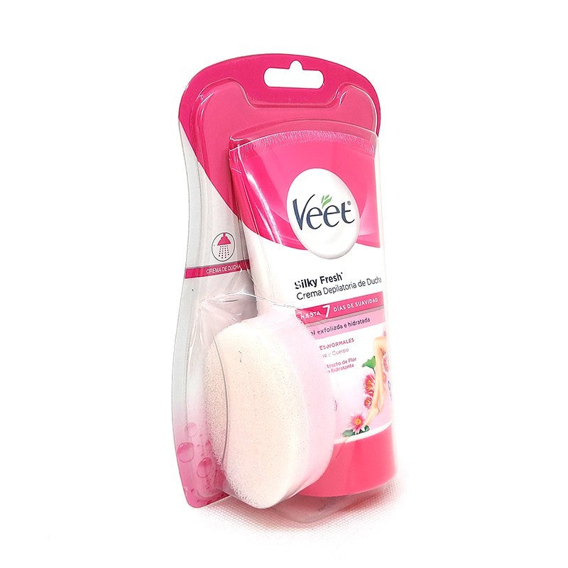 Veet Crema Depilatoria De Ducha Silky Fresh Para Piel Normal 150 ml.