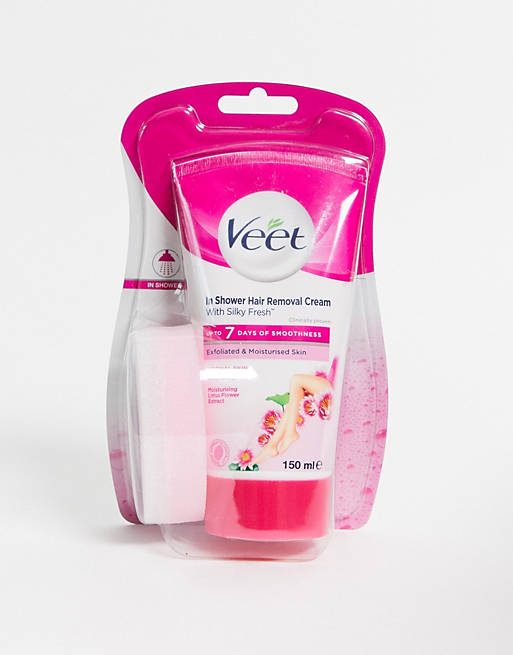 Veet Crema Depilatoria De Ducha Silky Fresh Para Piel Normal 150 ml.