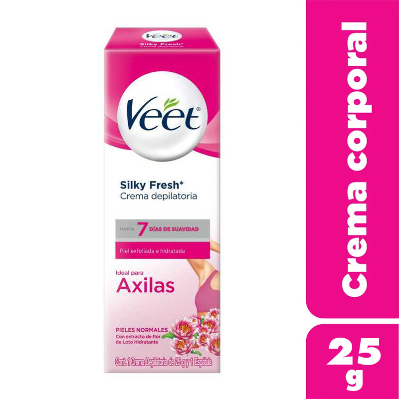 Veet Crema Depilatoria Axilas Y Bikini Para Piel Normal 25 Grs.