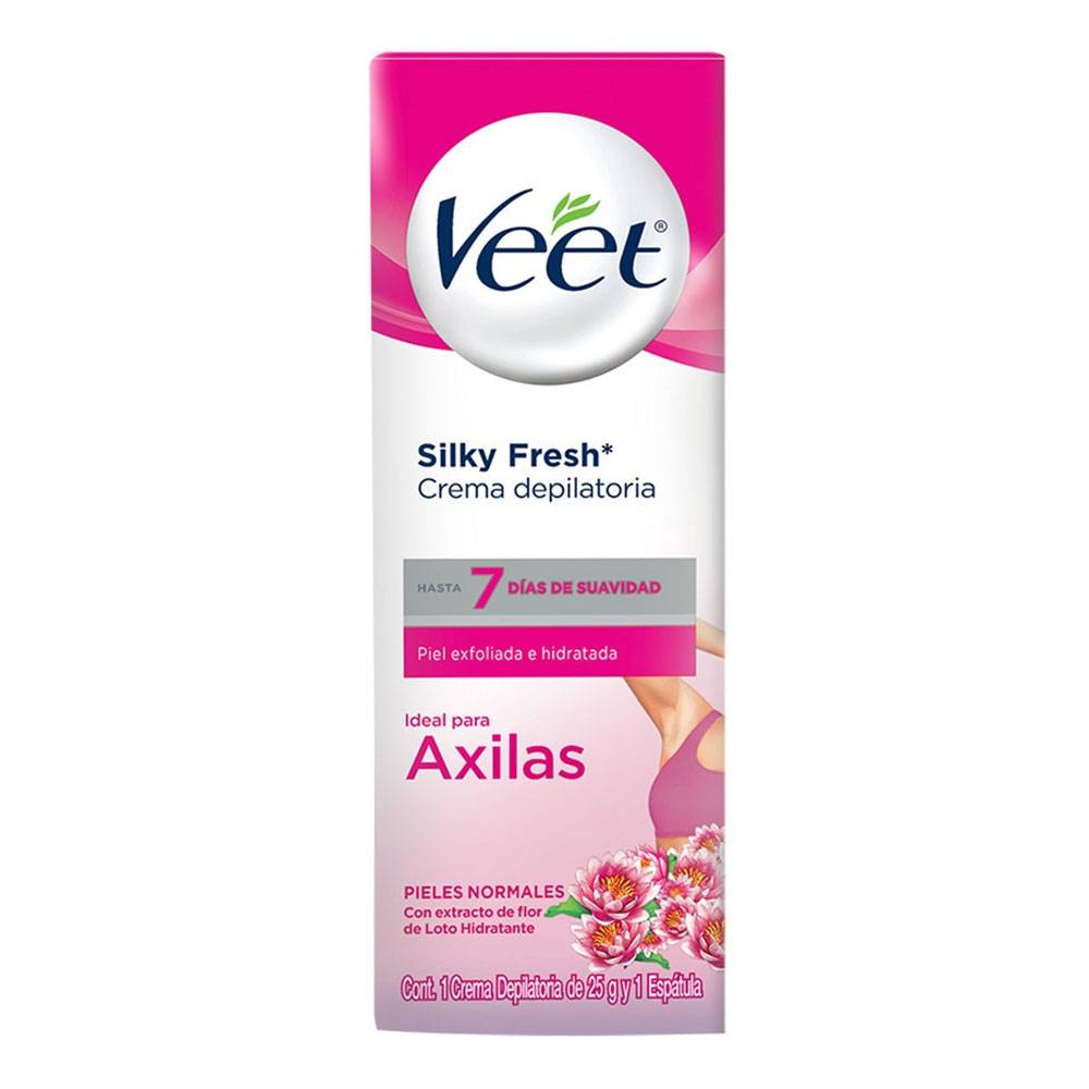 Veet Crema Depilatoria Axilas Y Bikini Para Piel Normal 25 Grs.